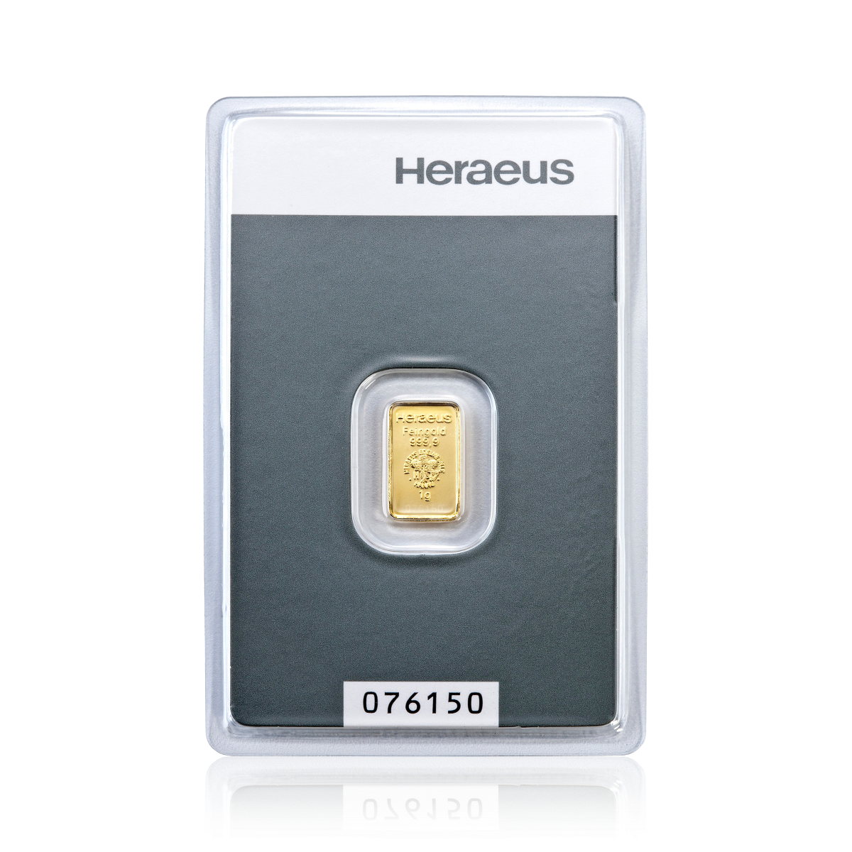 1 g Goldbarren (geprägt)