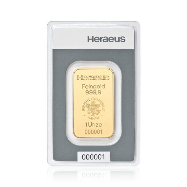 1 oz Goldbarren (geprägt)