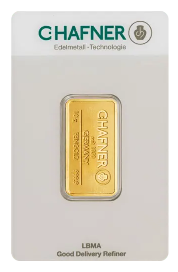 10 g Goldbarren (geprägt)