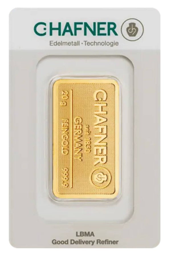 20 g Goldbarren (geprägt)
