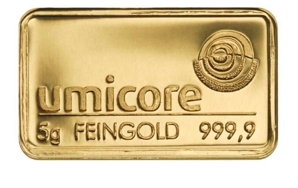 5 g Goldbarren (geprägt)