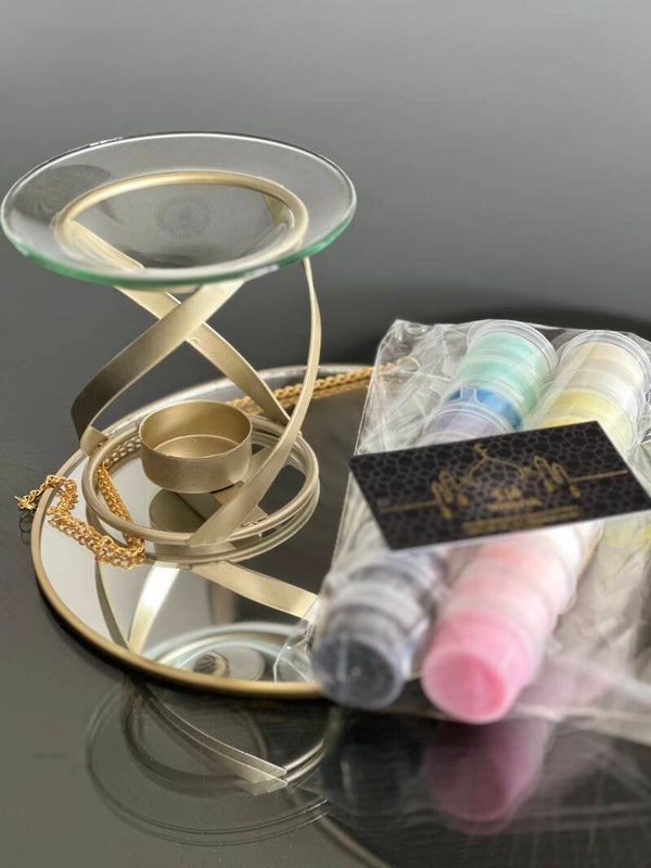 Gift-  Gold Spiral burner set