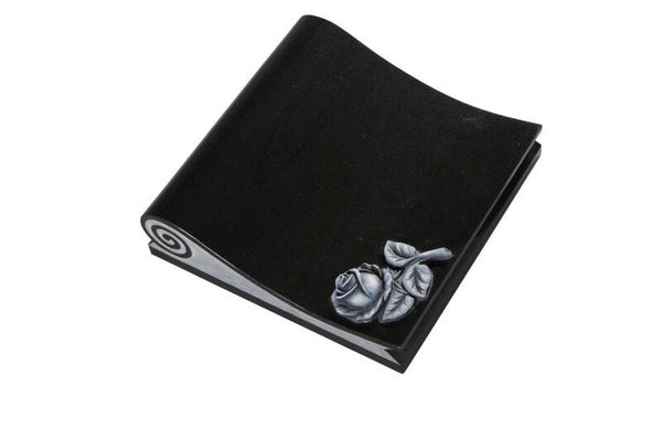 Scroll tablet with sandblasted design