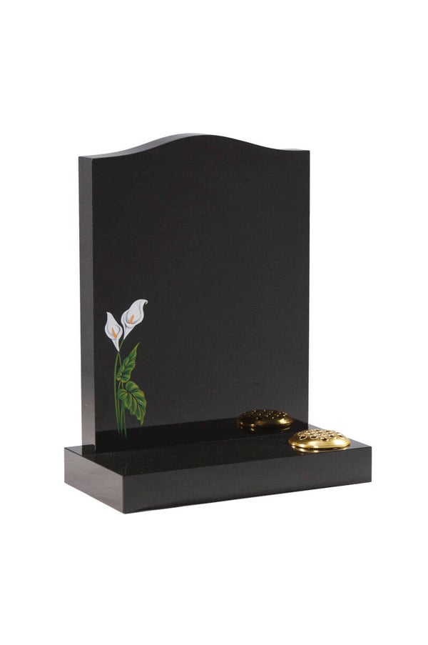 Saddle with hand painted lilly