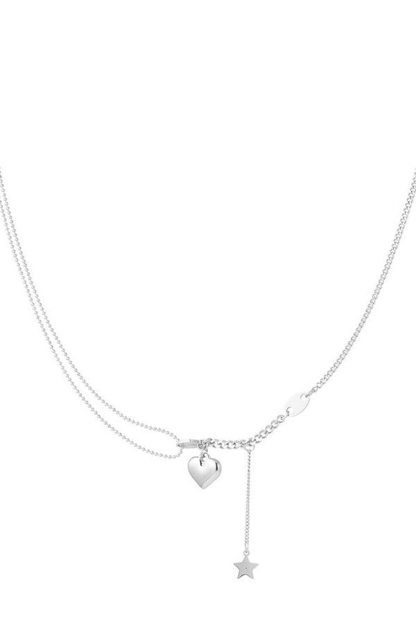 Ketting met hart en ster