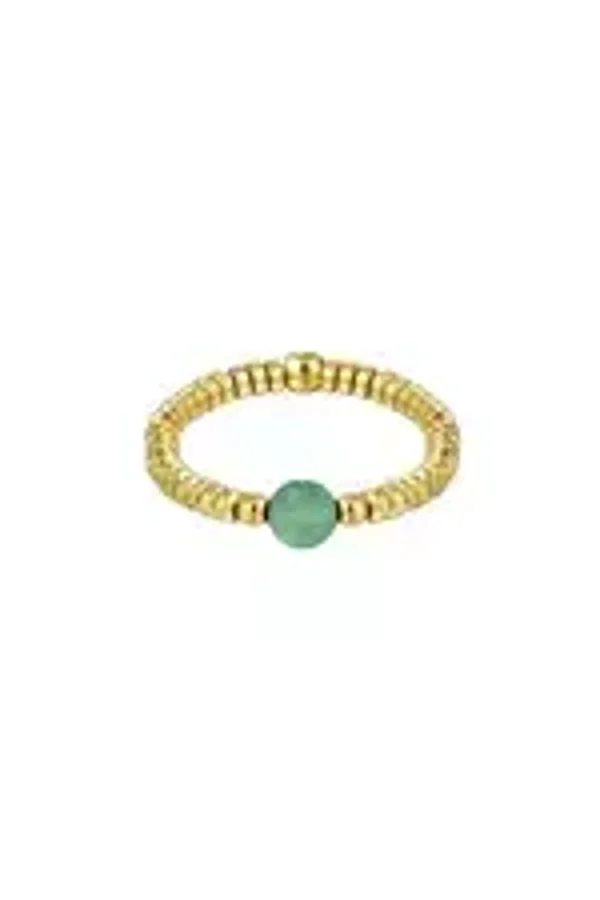 Elastieken ring smalle kralen