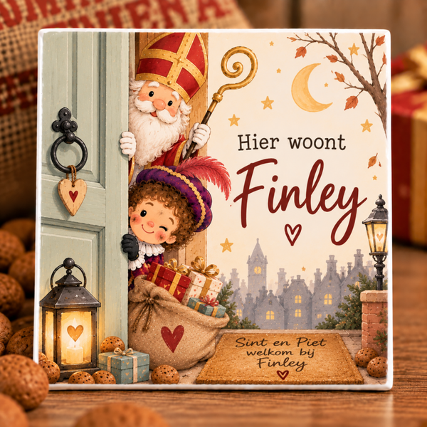Gepersonaliseerde sinterklaas tegeltjes