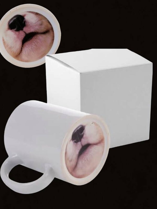 Mok met honden neus aan onderkant