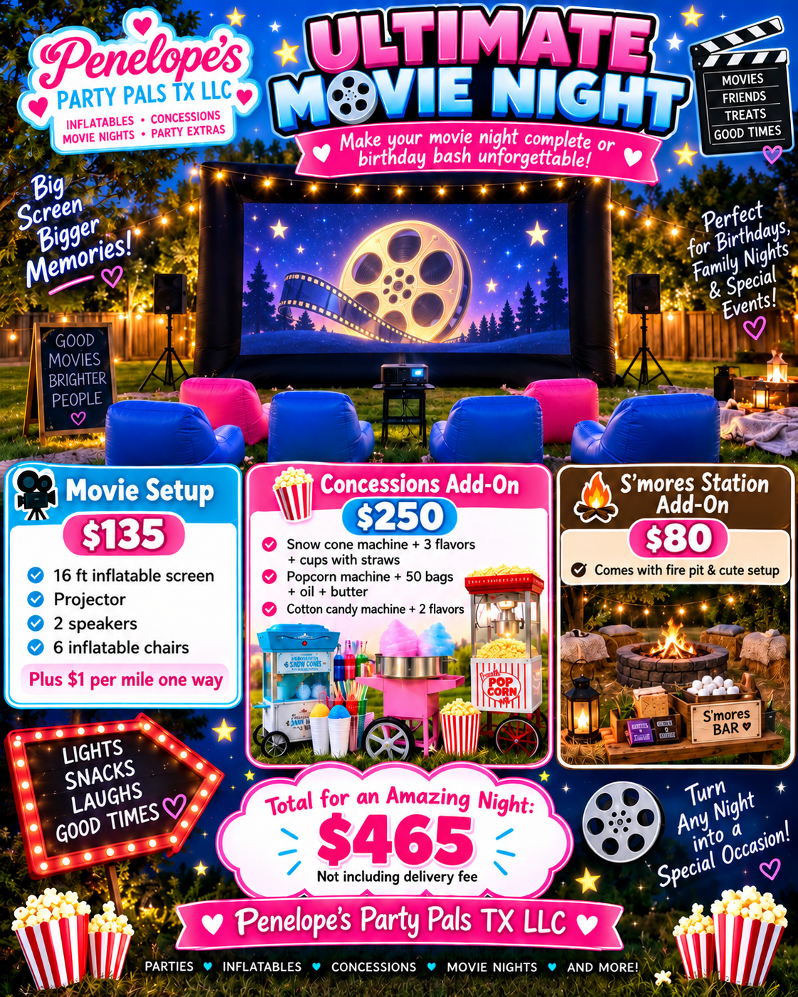 Ultimate Movie Night 🍿 2 day rental 🎉