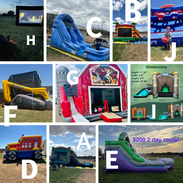 Deposit for Bounce house