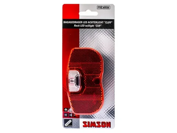 Achterlicht Simson cliff 1led batterij