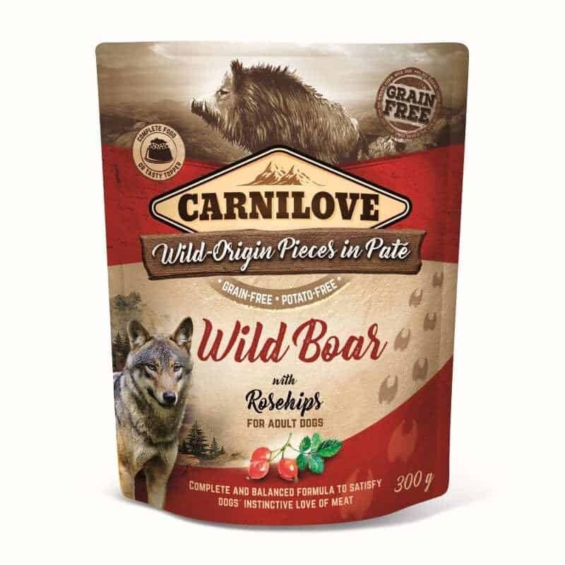 Carnilove Pouch – Wild zwijn & rozenbottel 300 g