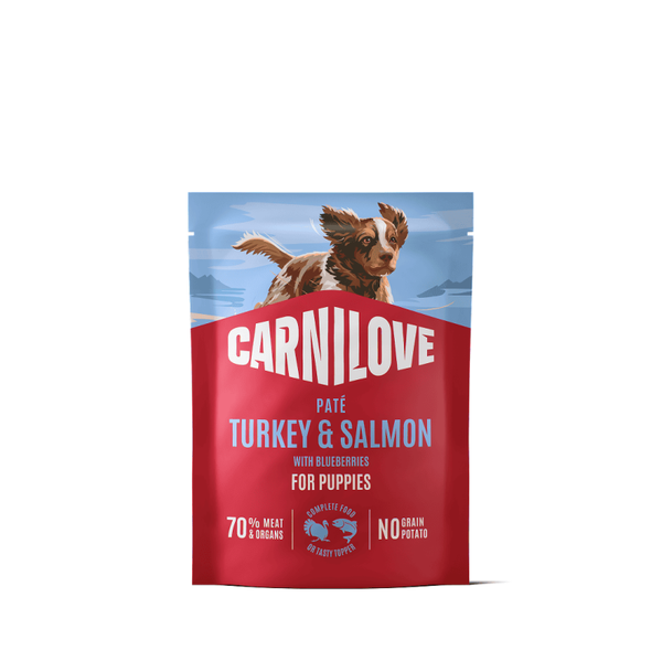 Carnilove NEW ERA Pouch Turkey & Salmon with Blueberries for Puppies