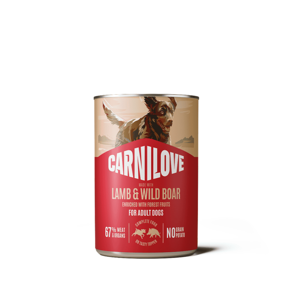 CARNILOVE Can Paté – Made with Lamb & Wild Boar for Adult Dogs