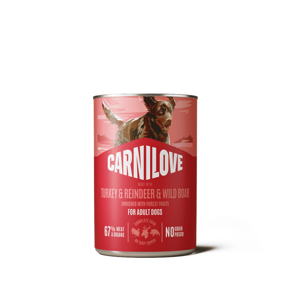 CARNILOVE Can Paté – Made with Turkey & Reindeer & Wildboar