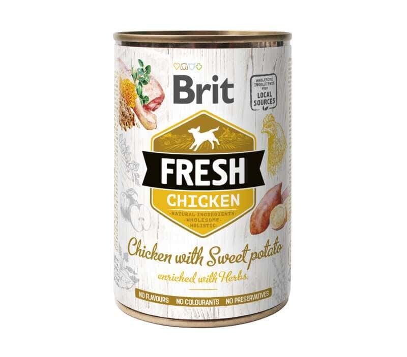 Brit Fresh Can – Kip & zoete aardappel 400g