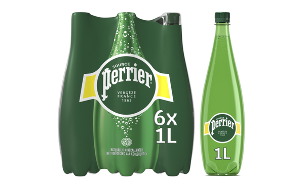 Perrier eau pétillante 5 packs disponibles 6x1L / 24x0.5L