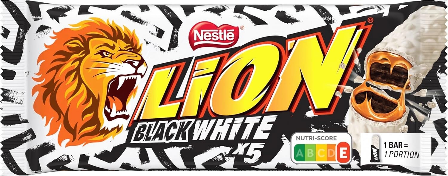 Lion barre Black White Nestlé paquet 5x30g