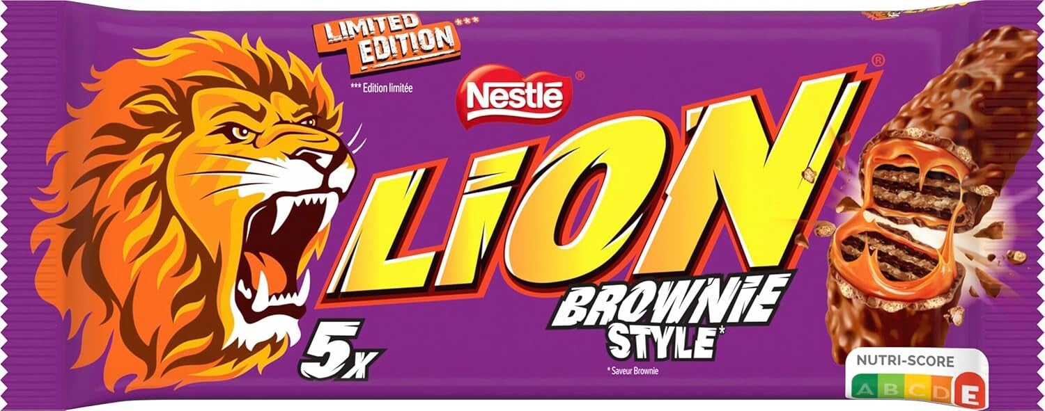 Lion barre brownie Nestlé paquet 5x30g édition limitée