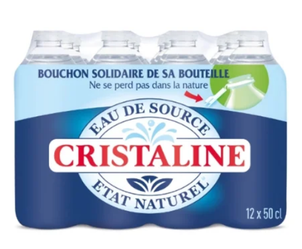 Cristaline eau plate pack 24x0.5L
