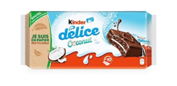 Kinder Délice coco 🥥​ bonbon chocolat 10 pièces