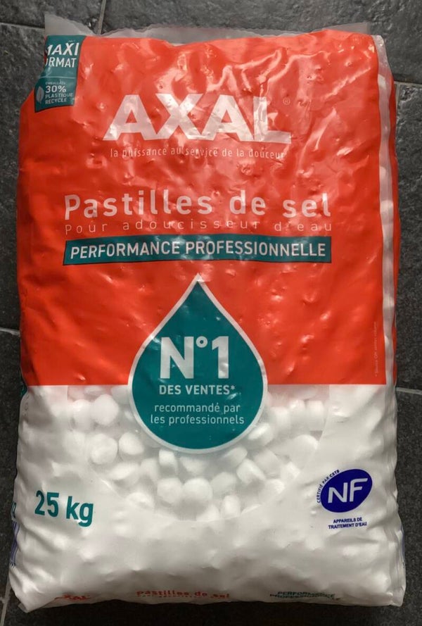 Axal sel pour adoucisseur d'eau sac 25kg