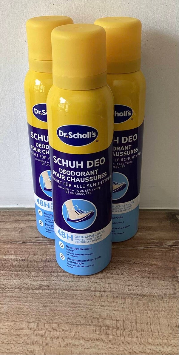 Scholl spray déodorant pour chaussures  👟