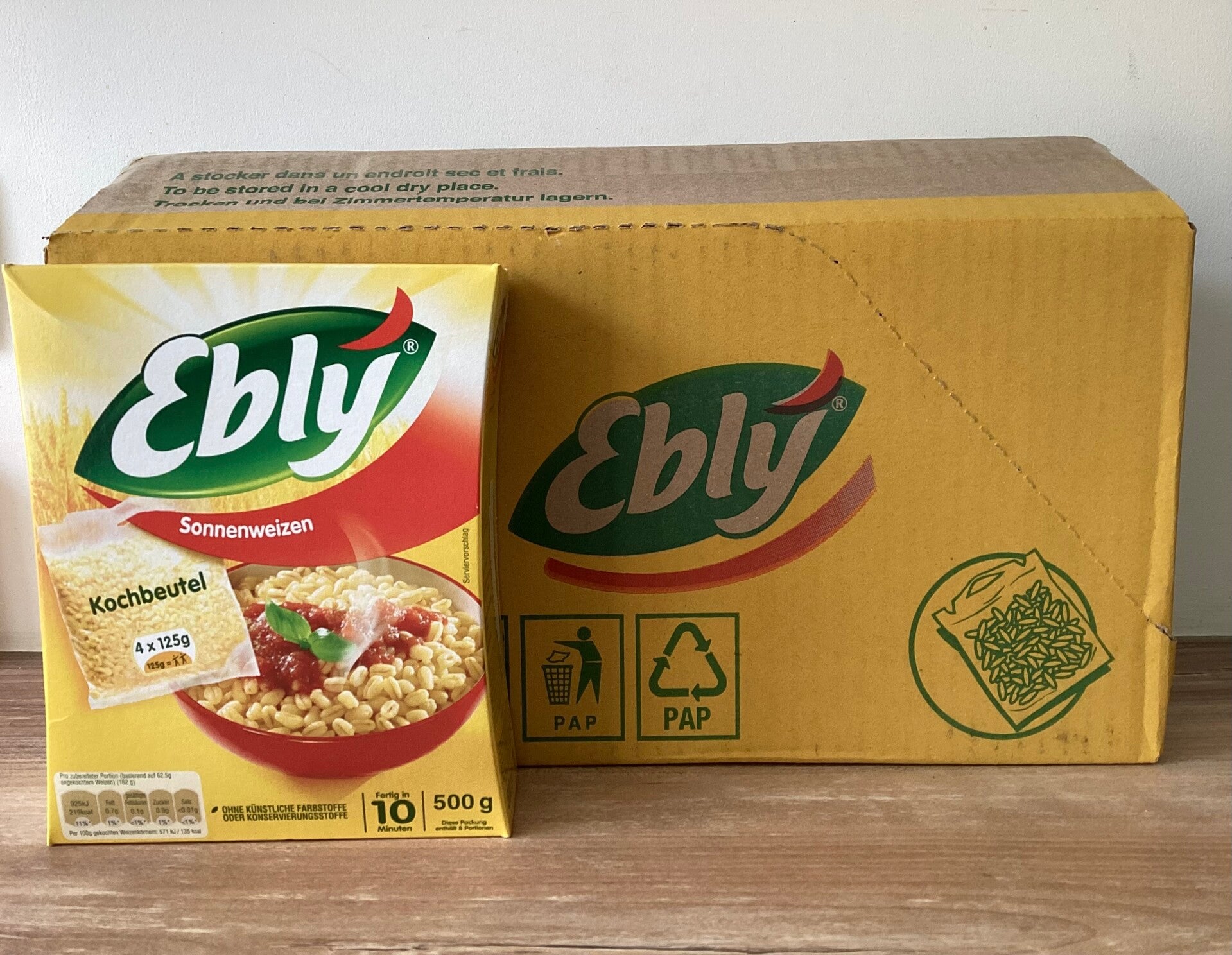 Ebly boîte 4x125g a l unité ou au carton