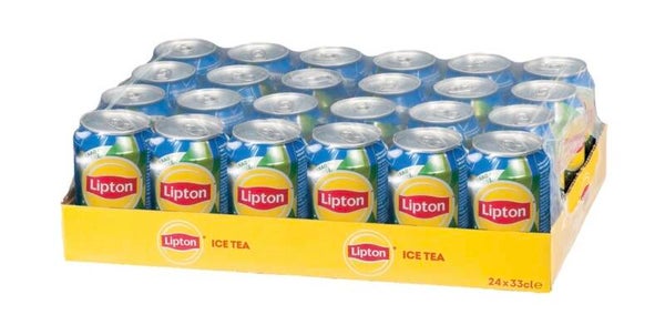 Ice tea Lipton sparkling pétillant canettes 24x33cl