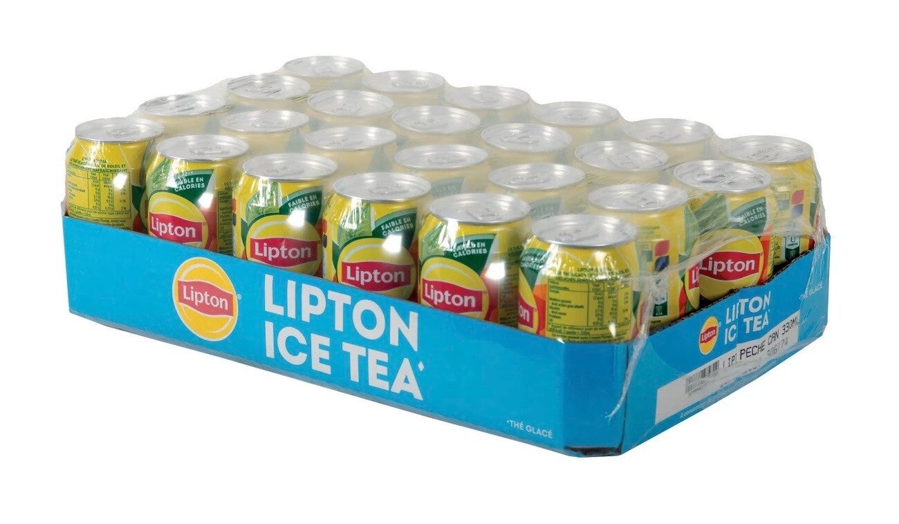 Ice tea pêche 🍑 Lipton non pétillant canettes 24x33cl