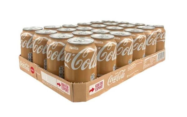 Coca vanille pack canettes 24x33cl