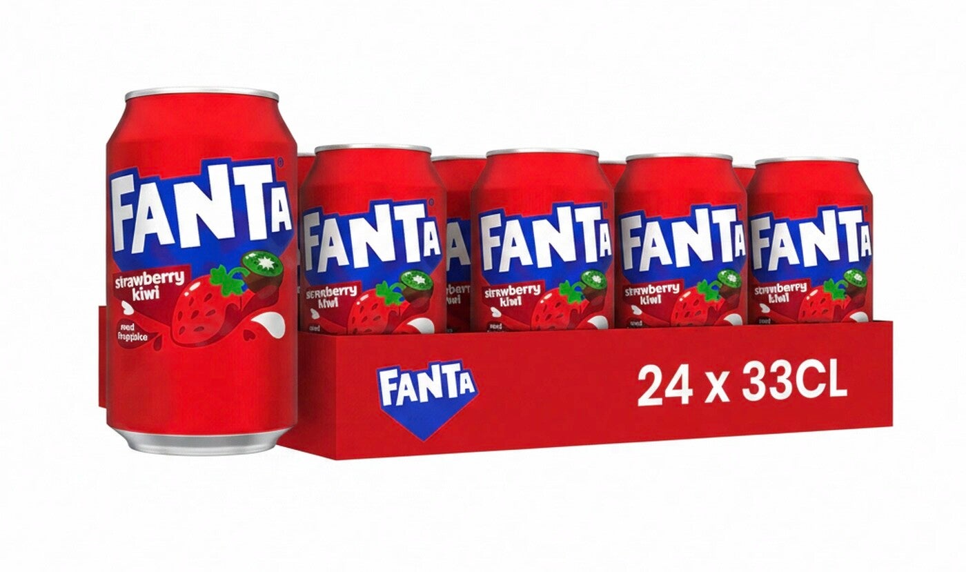 Fanta fraise kiwi 🍓 🥝 canettes 24x33cl