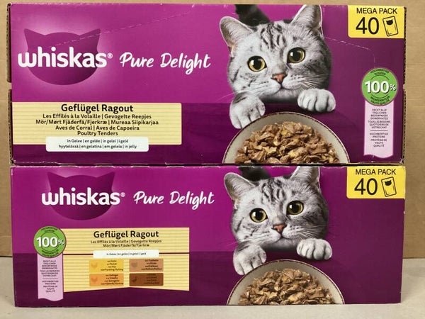 Whiskas en gelée boîte 40 sachets 85g Pure Delight