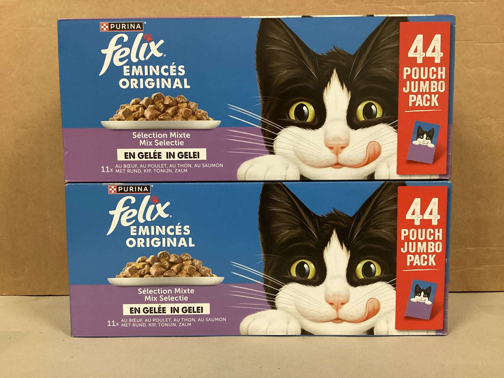 Félix émincés boite de 44 sachets 85g
