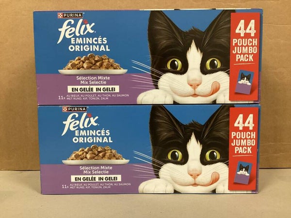 Félix émincés boite de 44 sachets 85g