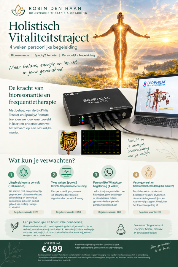Persoonlijk Vitaliteitstraject (maximaal 2 plekken per maand vol=vol)