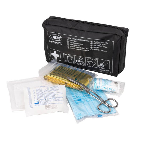 Trousse de secours noire DIN 13164:2022 – JBM