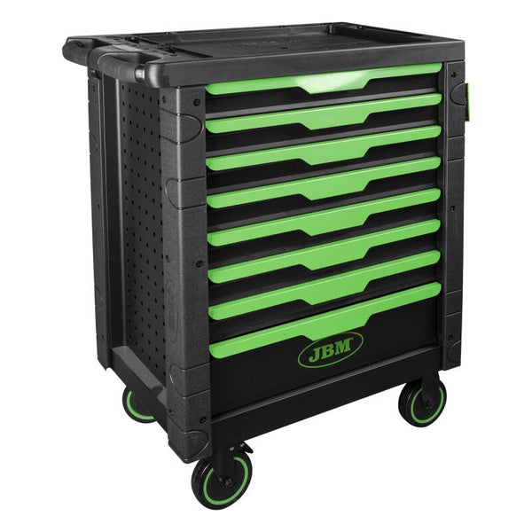 Servante à outils 8 tiroirs verte vide – JBM