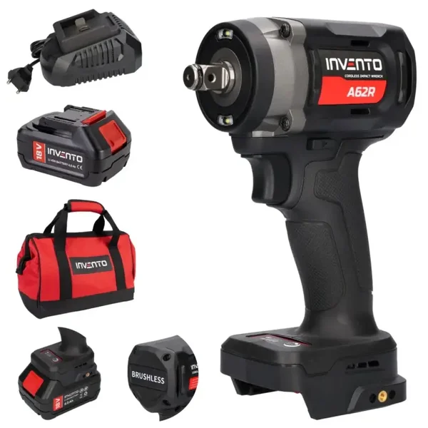 Clé à chocs sans fil 1/2″ INVENTO A62R  680 Nm