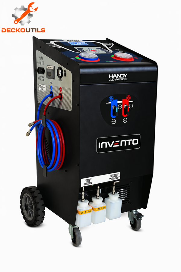 Station de climatisation automatique R134a INVENTO Handy Advance – compacte, mobile et 100 % autonome