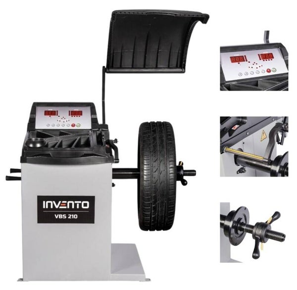 Équilibreuse automatique 24″ avec pointeur laser et affichage LED – INVENTO VBS 210