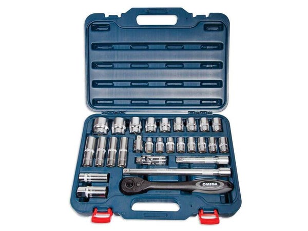 Jeu de douilles 1/2" , cliquet avec 72 dents | 28 Pcs