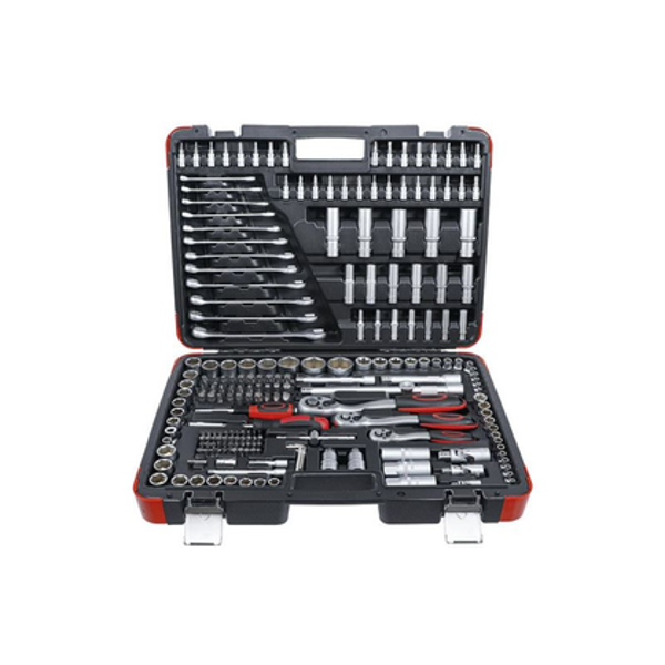 Coffret de douilles BGS 216 pièces – Cliquets 1/4", 3/8" et 1/2" – Réf. 15216