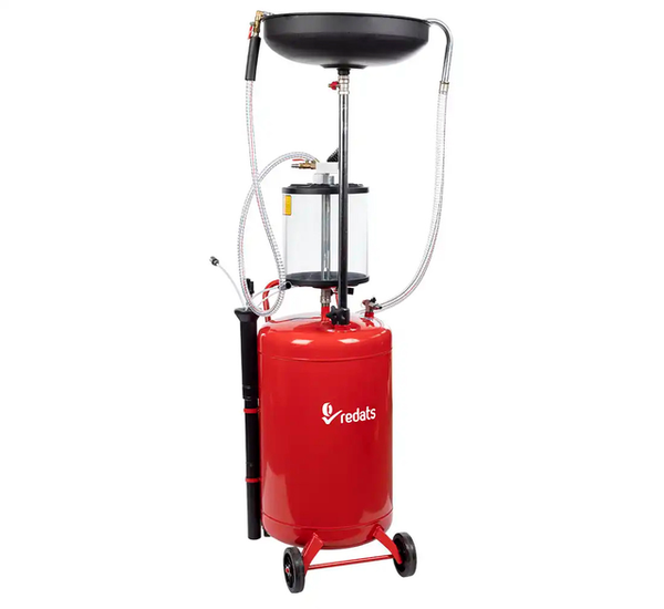 Vidangeur d'huile par aspiration et gravité REDATS 70 L – Cuve 70 L avec récupérateur 10 L