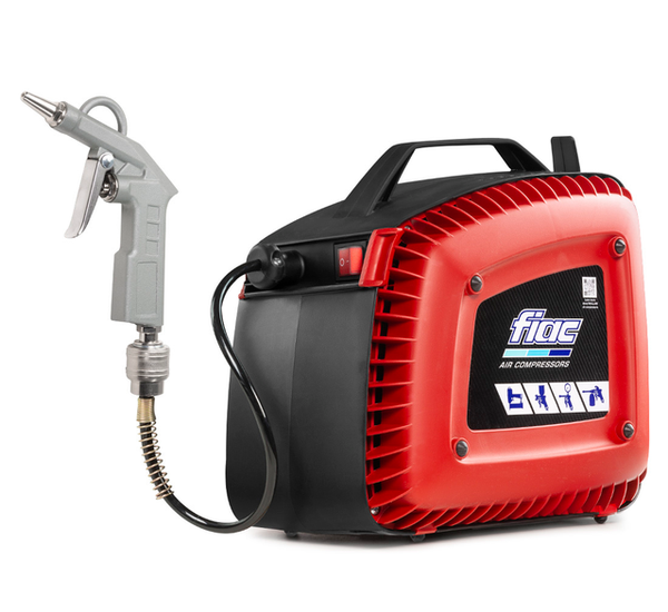 Compresseur d'air sans huile mural avec enrouleur automatique – Flexible 10 m