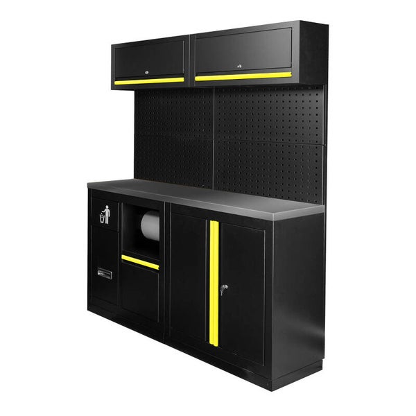 Ensemble de meubles modulaires 12 pièces jaune – JBM
