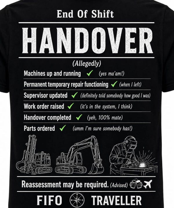The Handover Tee – Coming Soon