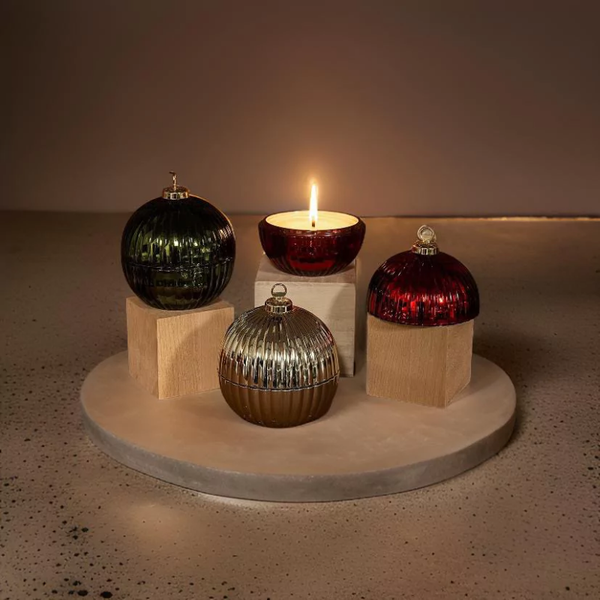 Jingle Bells kerstbal kaars