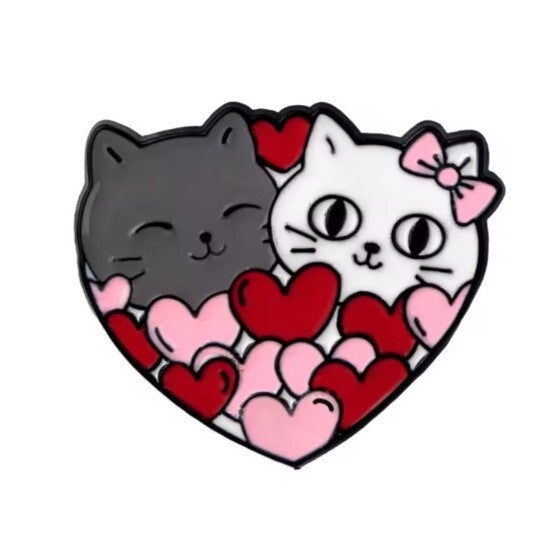 Pin Knuffelkatjes Hartjes