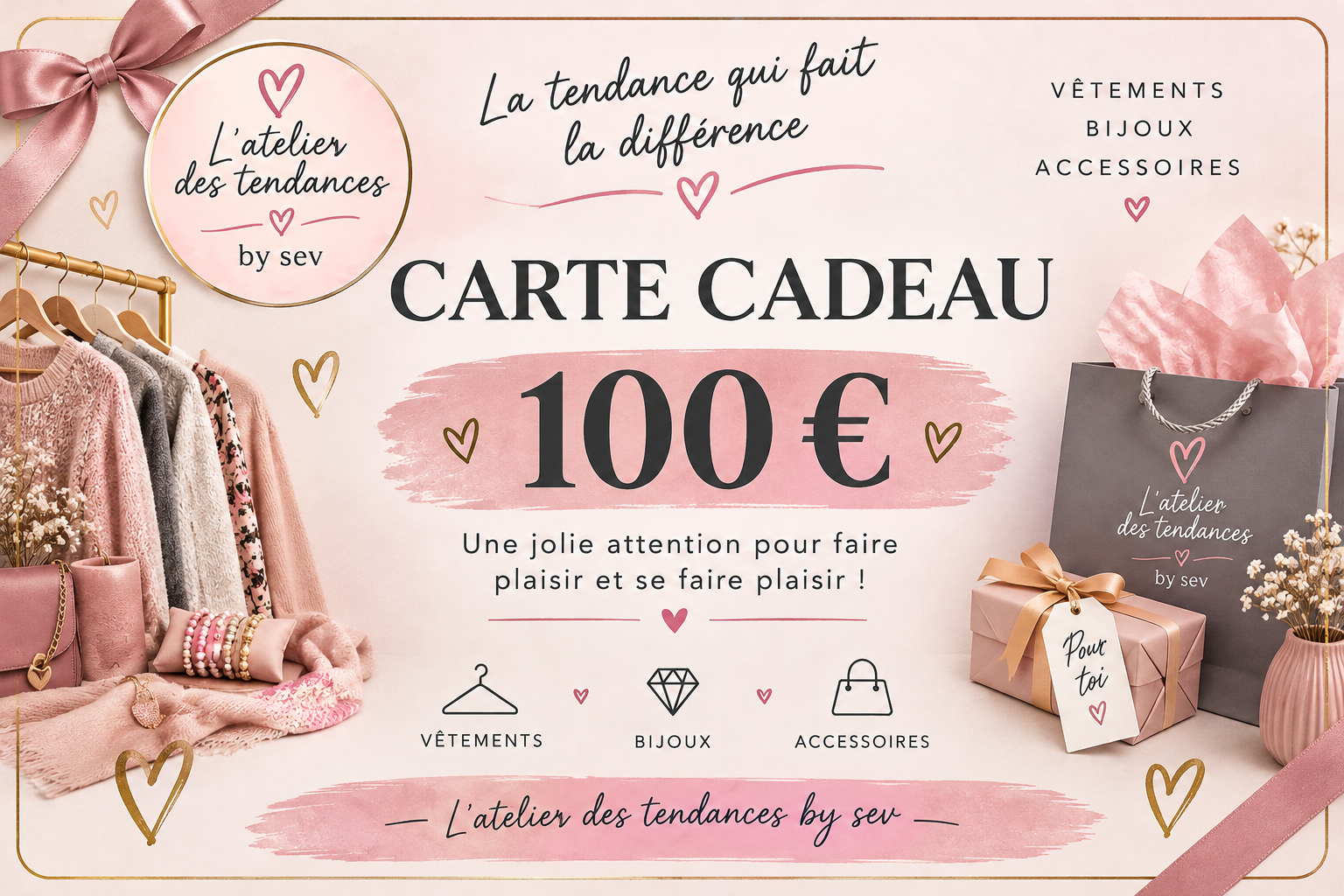 CARTE CADEAU  100 ,€